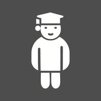 Graduate Student Vector Icon