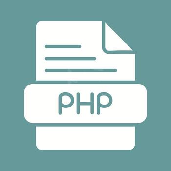 icono de vector de php