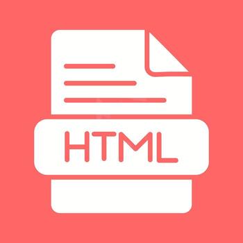 icono de vector html