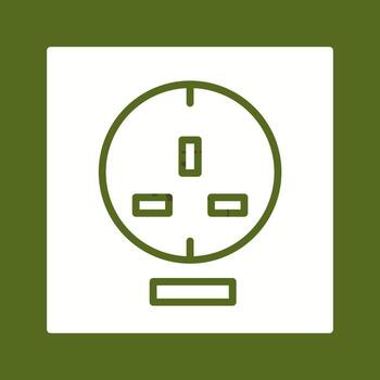 icono de vector de enchufe