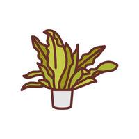 Birds Nest Fern icon in vector. Logotype vector