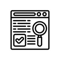 Detection icon in vector. Logotype vector