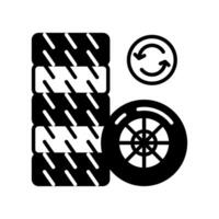 neumático disposición icono en vector. logotipo vector
