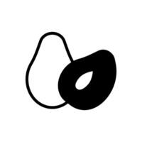 Avocado  icon in vector. Logotype vector