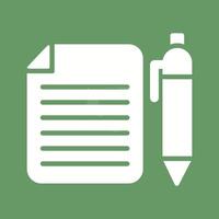 Documents and Pen Vector Icon