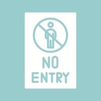 No Entry Sign Vector Icon