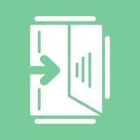 Exit Sign Vector Icon