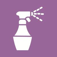 Water Spray Bottle Vector Icon