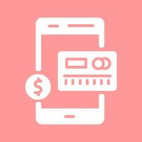 Mobile Banking Vector Icon