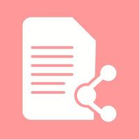 compartir documento vector icono