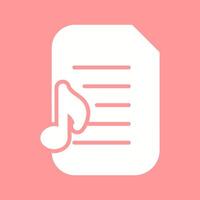 Audio Document Vector Icon