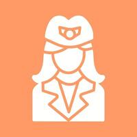 Flight Attendant Vector Icon