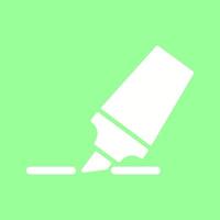 Highlights Marker Vector Icon
