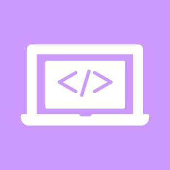 codificación computadora vector icono