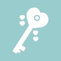 Love Key Vector Icon