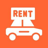 Rent a Car Vector Icon