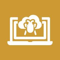 Bug Cloud Vector Icon
