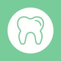 icono de vector de dientes