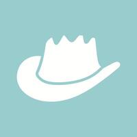 icono de vector de sombrero de vaquero