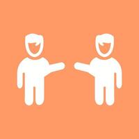 Waving to People I Vector Icon
