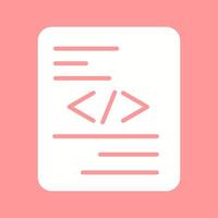 Piece of Code Vector Icon