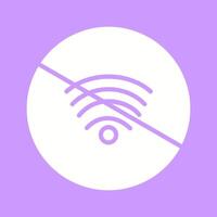 sin icono de vector wifi