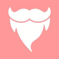 barba y Bigote ii vector icono