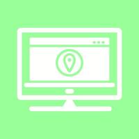 Location Web Advertising Vector Icon