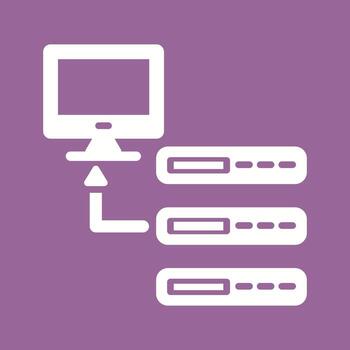 icono de vector de base de datos