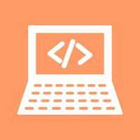 Writing Laptop Vector Icon