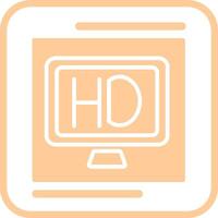 hd calidad vector icono