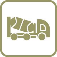 Cement Truck Vector Icon