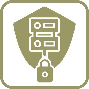Secure Server Vector Icon