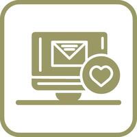 correo favorito vector icono