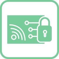 Protected WiFi Vector Icon