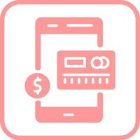 Mobile Banking Vector Icon