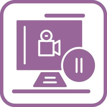 Pause Button Vector Icon