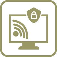 Wifi Security Vector Icon