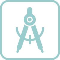Geometrical Compass Vector Icon