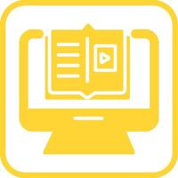 E Learning Vector Icon