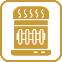 Gas Heater Vector Icon