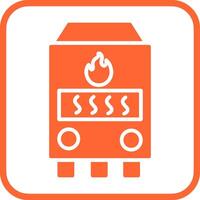 icono de vector de horno de gas