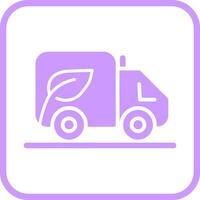 Eco friendly Truck Vector Icon