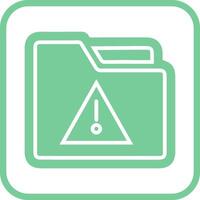 Alert Folder Vector Icon