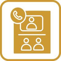 Conference Call Vector Icon