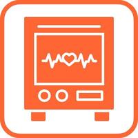 Heart Rate Machine Vector Icon