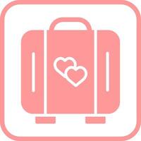 Lover Suitcase Vector Icon