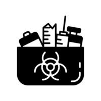 Biological Waste icon in vector. Logotype vector