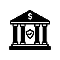 bancario seguro icono en vector. logotipo vector