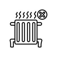 Indoor Heating icon in vector. Logotype vector